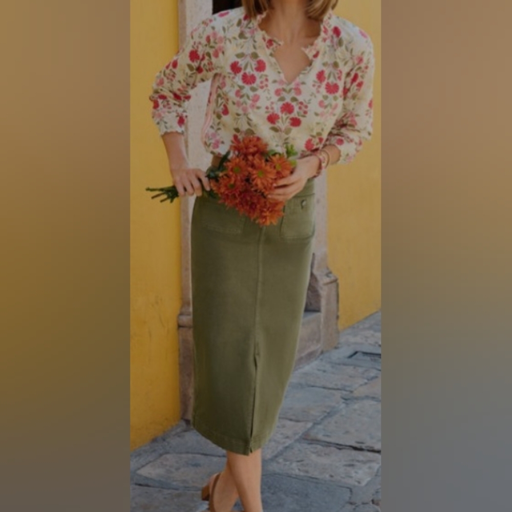 TALBOTS MIDI SKIRT